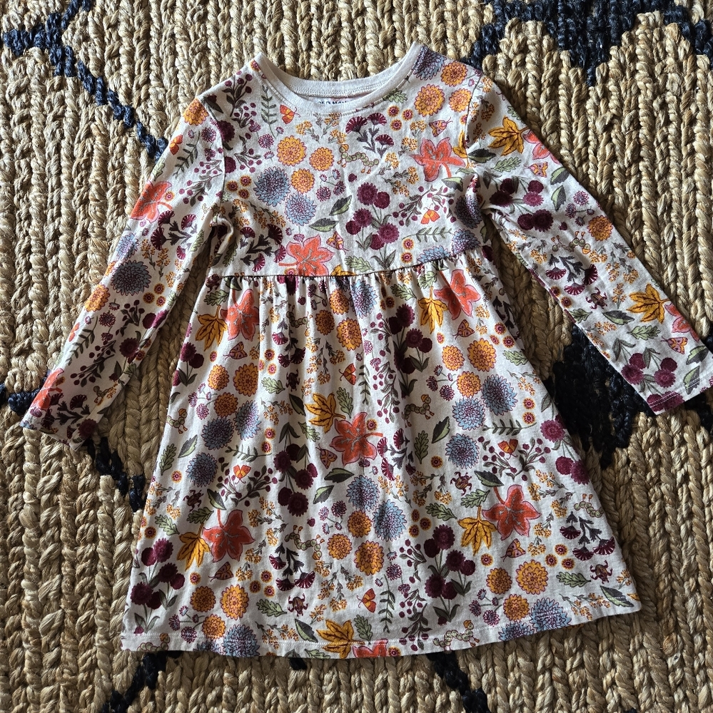 Old navy floral fall swing dress size 5t